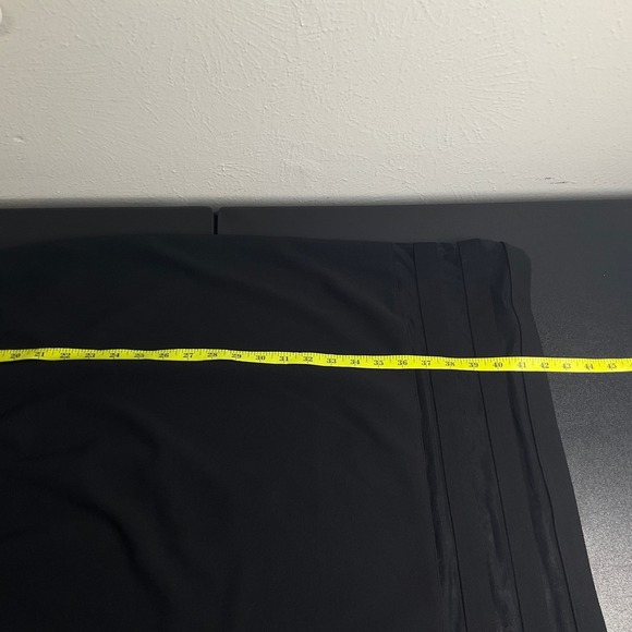 Calvin Klein Sheath Dress Sz 14W Black Mesh Trim Bell Sleeve Cocktail Party - Picture 14 of 15